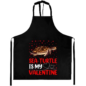 Discover Sea Turtle Fish Lover Funny Sea Turtle Is My Valen Aprons