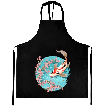 Discover koi carp fish graphic koi fish lover Aprons