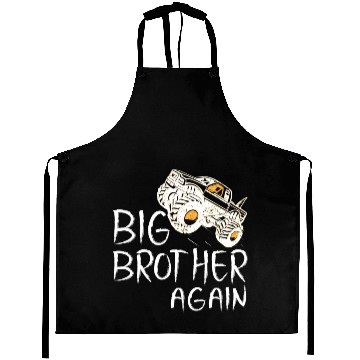 Discover Big Brother Aprons Monster Truck for Boys Youth