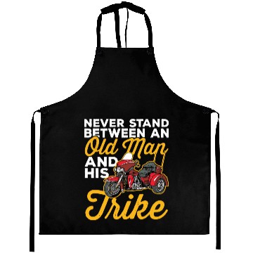 Discover Never Stand Between Old Man And His Motorcycle Aprons