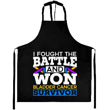 Discover Fought The Battle And Won Bladder Cancer Survivor Aprons