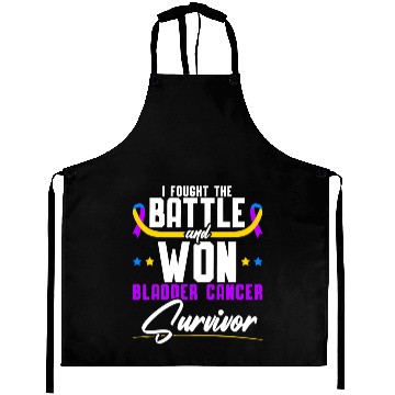 Discover Fought The Battle And Won Bladder Cancer Survivor Aprons