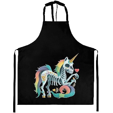 Discover Unicorn Skeleton Aprons