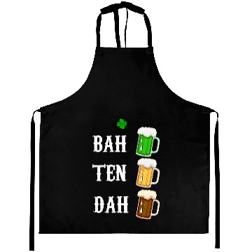 Discover BAH TEN DAH Funny St Patrick's Day Beer Bartender Aprons