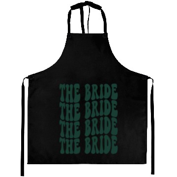 Discover Bachelorette Party The Bride Emerald Green Design Aprons
