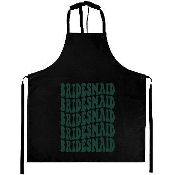 Discover Bachelorette Party Bridesmaid Emerald Green Design Aprons