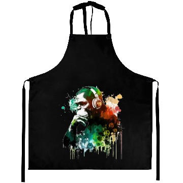 Discover Banksy DJ Monkey Thinker Aprons