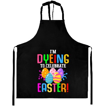 Discover Easter Colorful Egg Dye Rabbit Egg Hunt Aprons