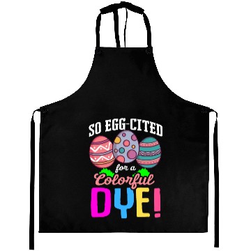 Discover Easter Colorful Egg Dye Rabbit Egg Hunt Aprons