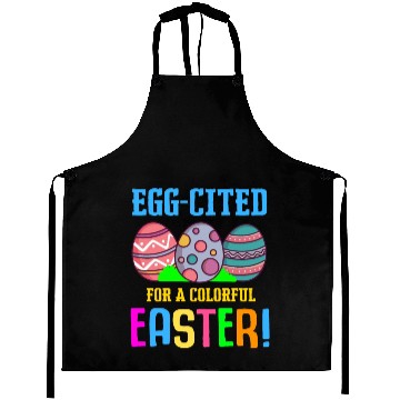 Discover Easter Colorful Egg Dye Rabbit Egg Hunt Aprons