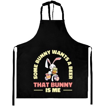 Discover Easter Bunnies Beer Drinking Holiday Rabbit Aprons