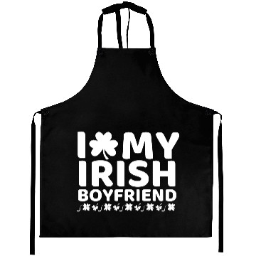 Discover i love my boyfriend st patricks day Aprons
