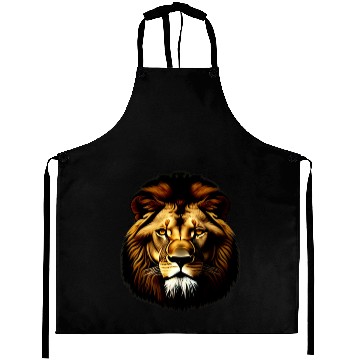 Discover Lion Face Aprons
