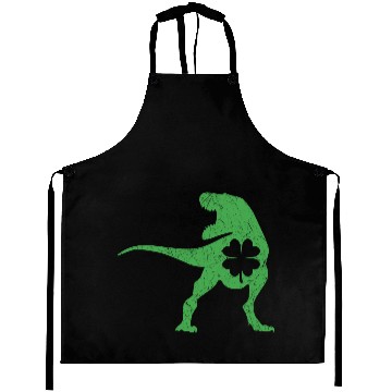 Discover Tyrannosaurus T Rex Dinosaur St Patricks Day Irish Aprons