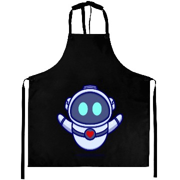 Discover Cute robot cartoon icon illustration gifts Aprons