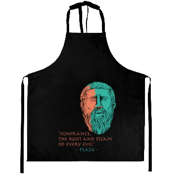 Discover Plato Stoic Philosophy Quote Aprons