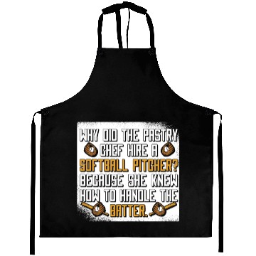 Discover Softball Funny Aprons