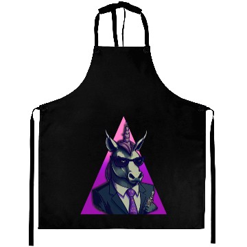 Discover Unicorn Wearing A Suit Aprons