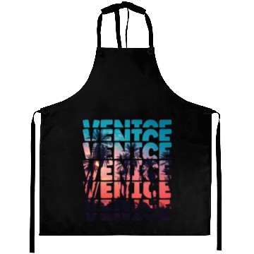 Discover Venice Beach California Vacation Ocean Palm Tree Aprons