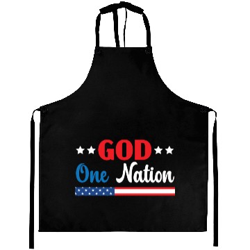 Discover Patriotic America USA Flag 4th Of July American Aprons