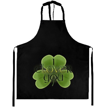 Discover I Clover You Aprons