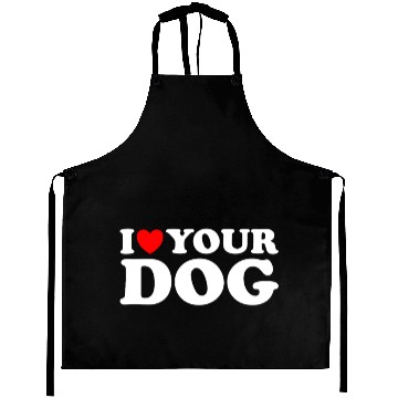 Discover I Heart Your Dog - Funny I Love My Dog, I Love Dog Aprons