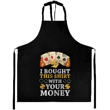 Discover Cards Gamble Poker Face Game Aprons