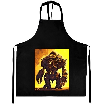 Discover Mech Robot Futuristic Sci-Fi High-Tech Android Rob Aprons