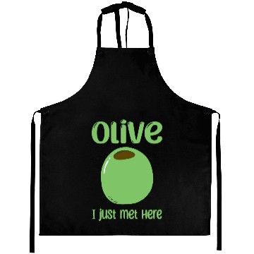 Discover Green Olive Lover Quote Aprons