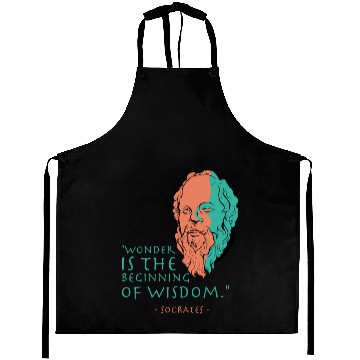 Discover Socrates Stoic Philosophy Quote Aprons