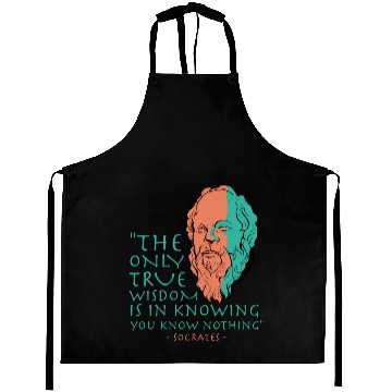Discover Socrates Stoic Philosophy Quote Aprons