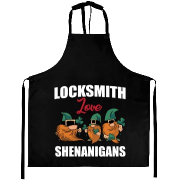 Discover Locksmith Love Shenanigans St. Patricks Day Gnomes Aprons