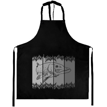 Discover fish - fishing - fishermen Aprons