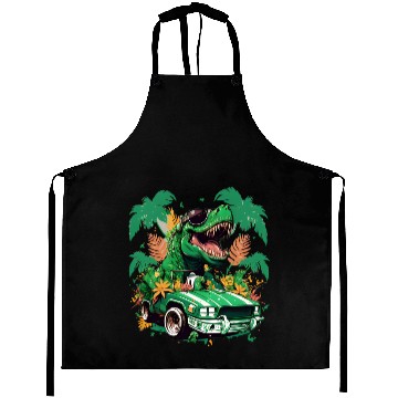 Discover St Patricks Day Dinosaur Monster Truck Trex Aprons