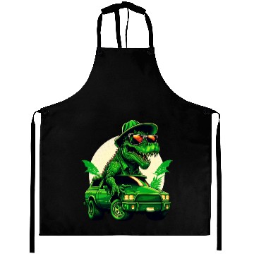 Discover St Patricks Day Dinosaur Monster Truck Trex Aprons