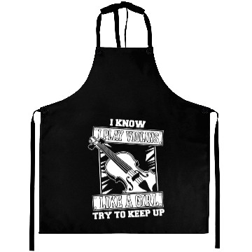 Discover Violin Violinist Girl Aprons