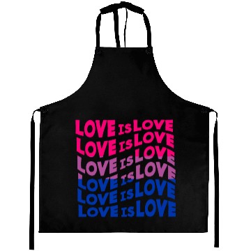 Discover Love Is Love Bisexual Aprons