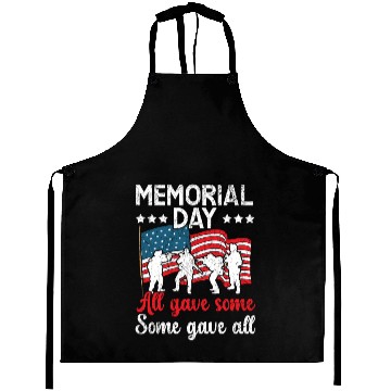 Discover All Gave Some Some Gave All USA Flag Memorial Day Aprons