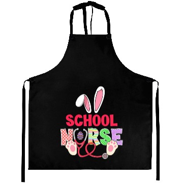 Discover Stethoscope Cute Bunny School Nurse Easter Teacher Aprons