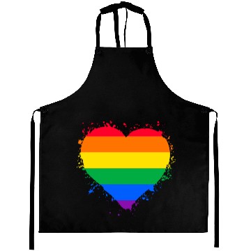 Discover Pride LGBTQ heart Aprons