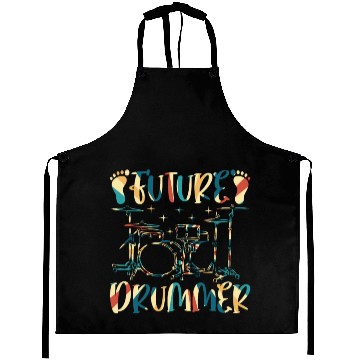 Discover Future Drummer Buddy - Newborn Drummer Baby Aprons