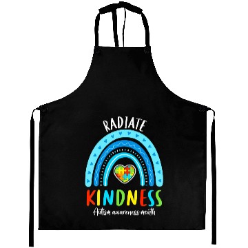 Discover Autism Awareness Special Teacher Radiate Kindness Aprons
