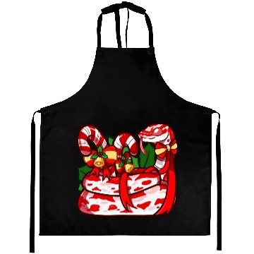 Discover Candycane Corn Snake Winter Aprons