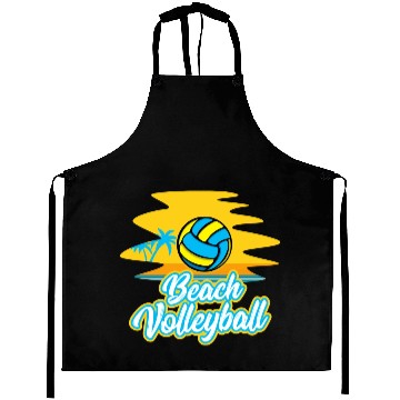 Discover Volleyball Sport Lover Beach Volleyball Player Aprons