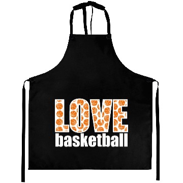 Discover Love Basketball White Aprons