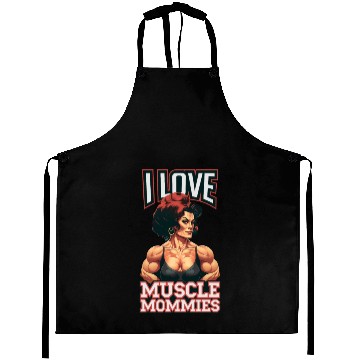 Discover I Love Muscle Mommies Aprons
