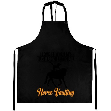 Discover Funny Equestrian Horse Vaulting Wife Aprons