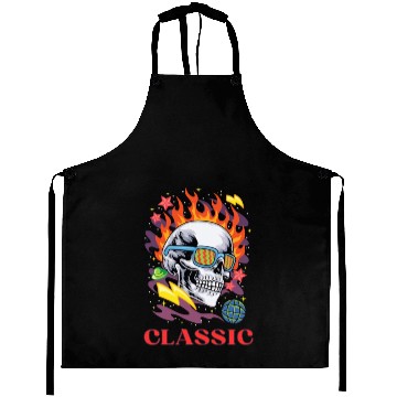 Discover Cool Classic Skull Aprons