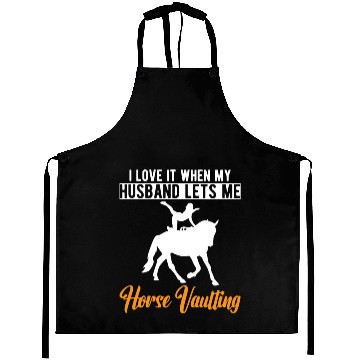 Discover Funny Equestrian Horse Vaulting Wife Aprons