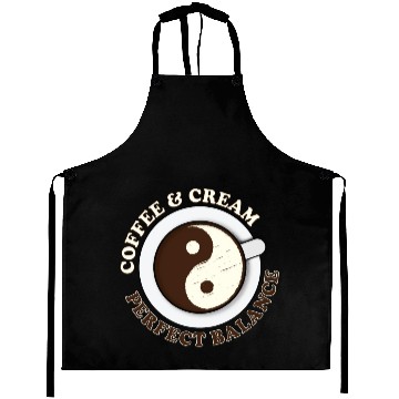 Discover Yin Yang Yoga Coffee and Cream Aprons